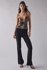 UO Make It Shimmer Plunging Cutout Sequin Tank Top