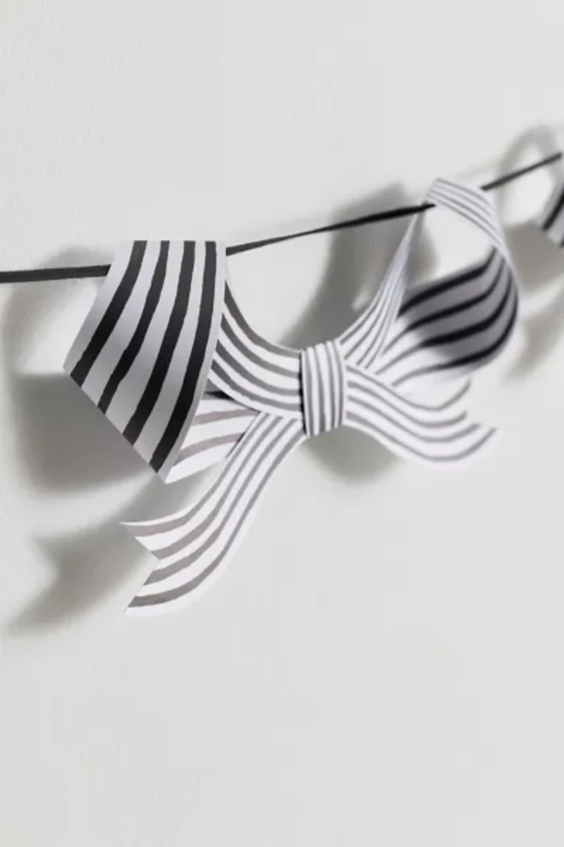 Meri Meri Striped 3D Bow Party Garland