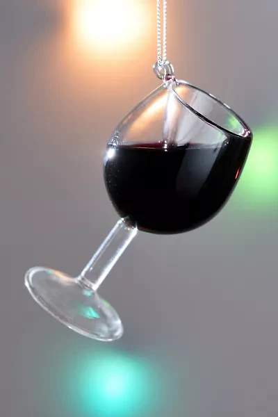 Wine Glass Ornament Set