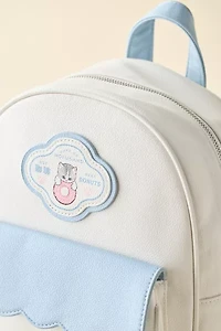 Mofusand Faux Leather Backpack