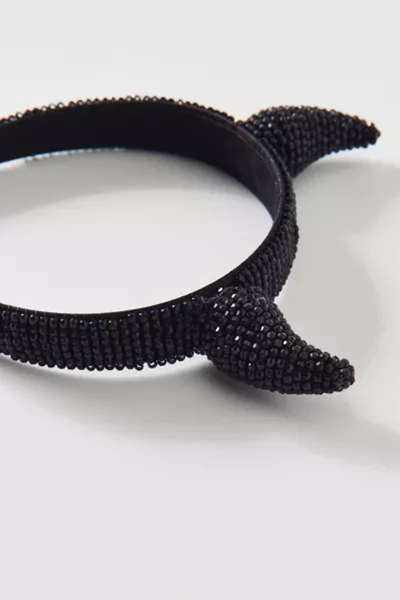 Rhinestone Horn Headband