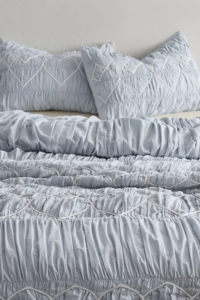 Sweetheart Smocked Duvet Cover