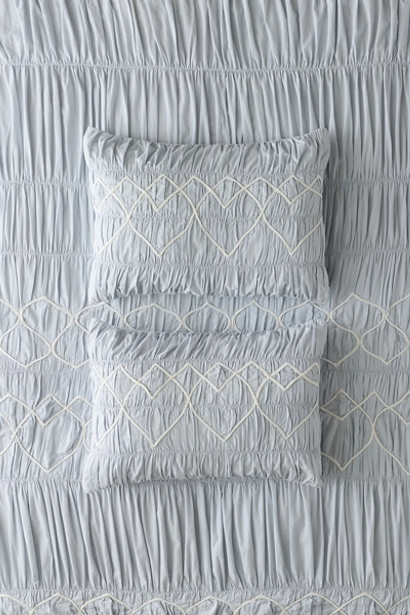 Sweetheart Smocked Sham Set