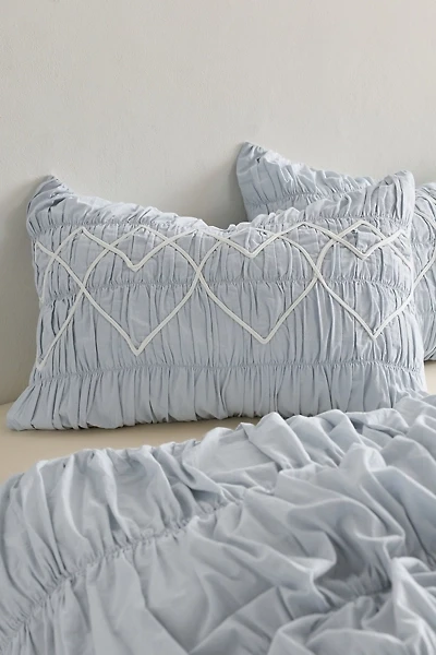 Sweetheart Smocked Sham Set