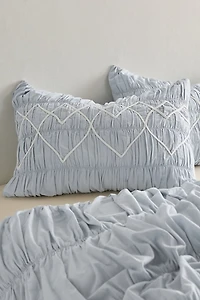 Sweetheart Smocked Sham Set