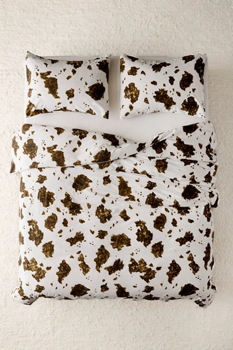 Cow Print Patterned Duvet Cover Set