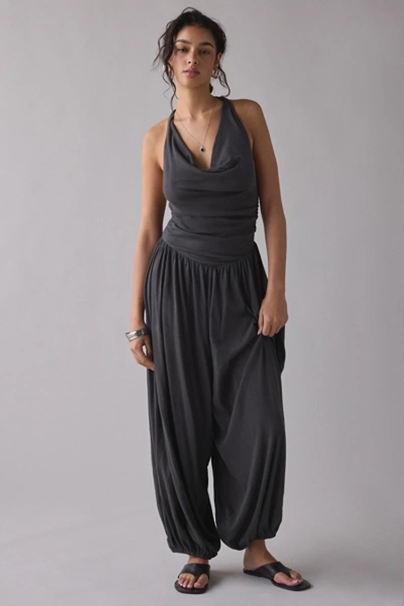 Out From Under Seaside Cowl Neck Halter Jumpsuit