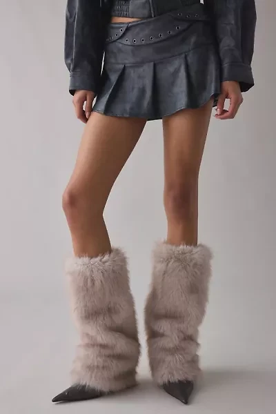 Faux Fur Leg Warmers