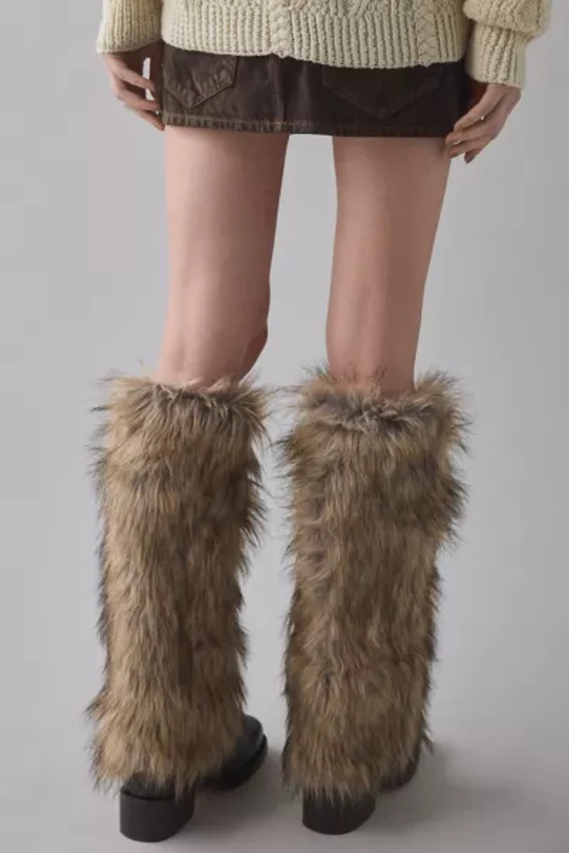 Faux Fur Leg Warmers