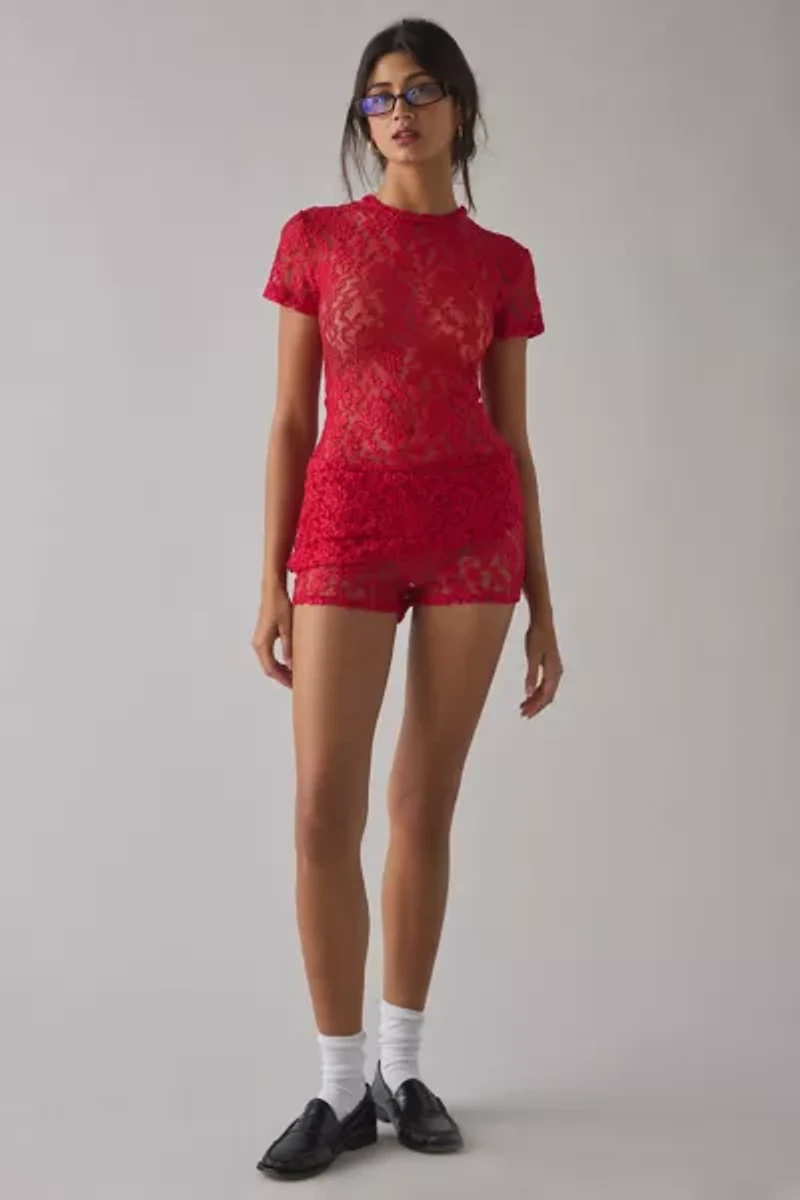 CAMPBELL&KRAMER X ReMADE By UO Thali Sheer Lace Top