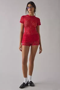 CAMPBELL&KRAMER X ReMADE By UO Thali Sheer Lace Top