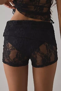 CAMPBELL&KRAMER X ReMADE By UO Thalia Sheer Lace Micro Short