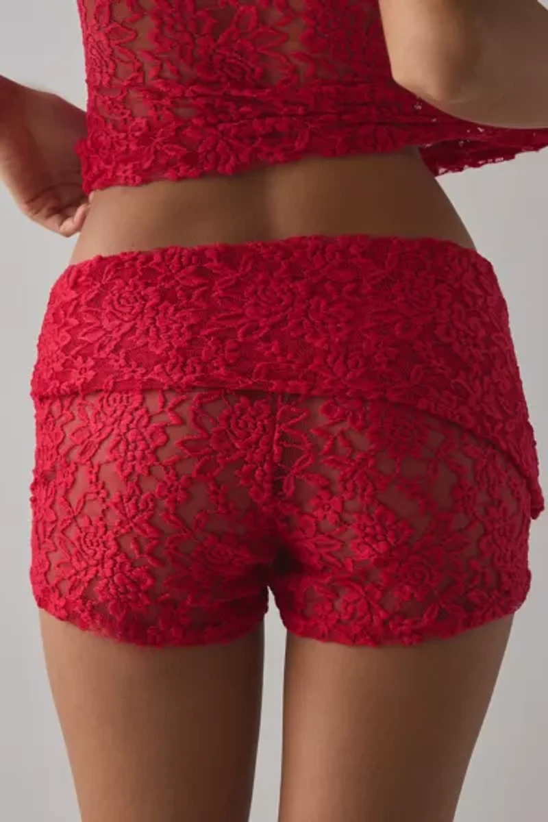 CAMPBELL&KRAMER X ReMADE By UO Thalia Sheer Lace Micro Short