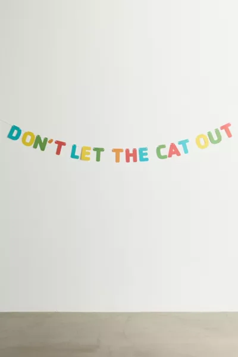 Prank-O Don’t Let The Cat Out Party Banner
