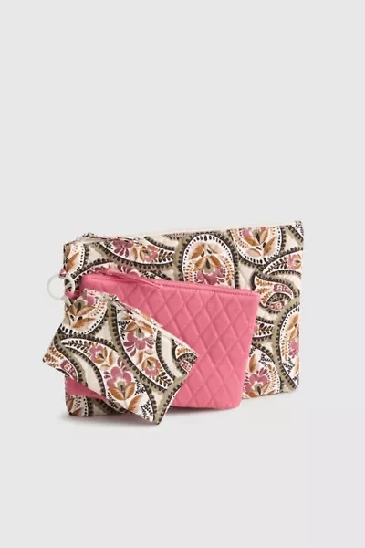 Vera Bradley Quilted Cotton Pouch Organizer Set
