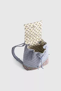 Vera Bradley Quilted Cotton Drawstring Backpack