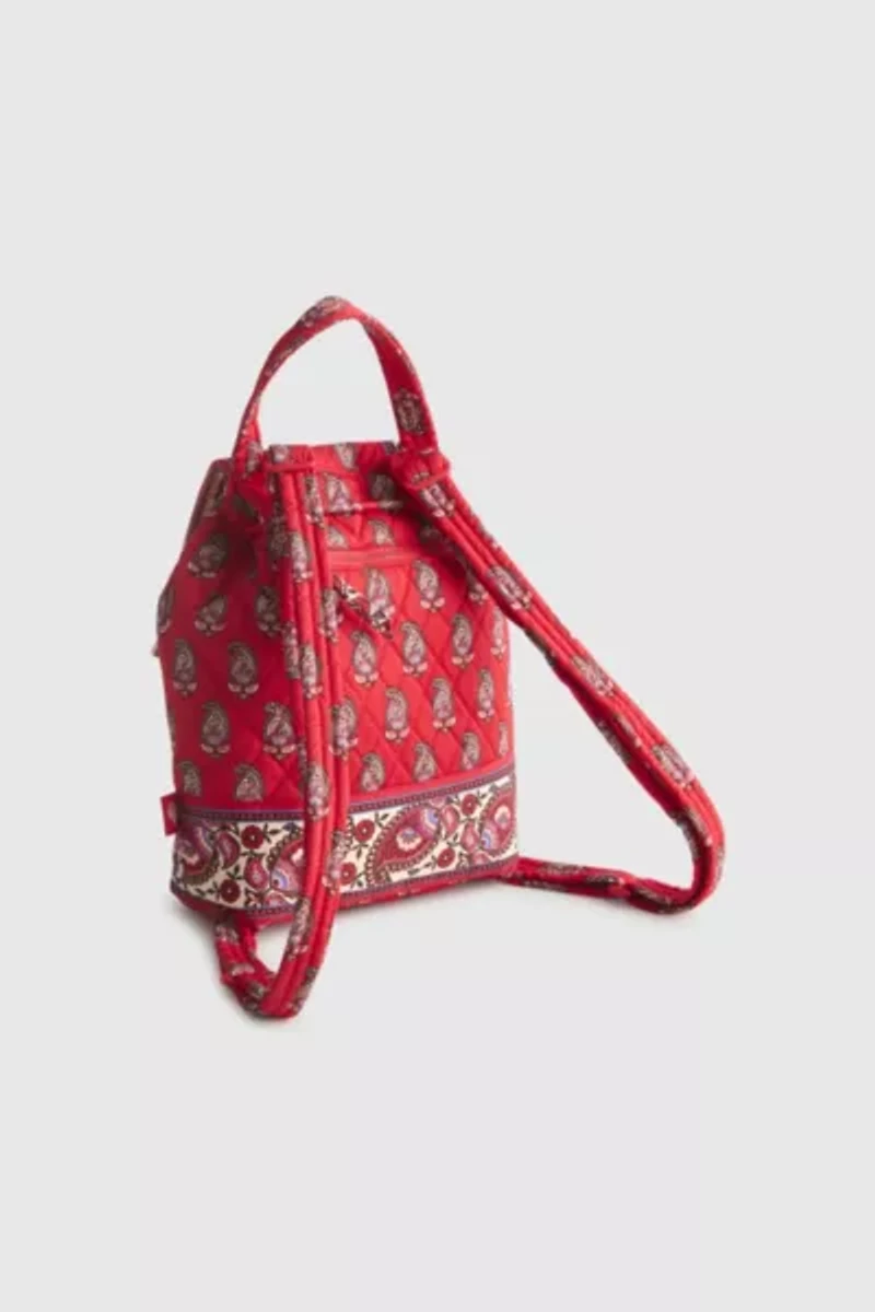 Vera Bradley Quilted Cotton Drawstring Backpack