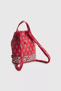 Vera Bradley Quilted Cotton Drawstring Backpack