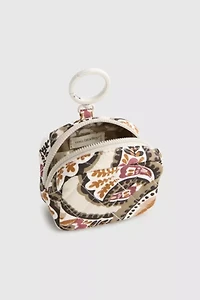 Vera Bradley Quilted Cotton Earbud Bag Charm