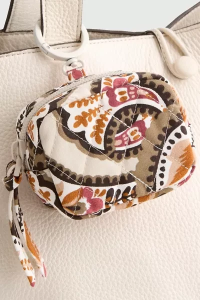 Vera Bradley Quilted Cotton Earbud Bag Charm