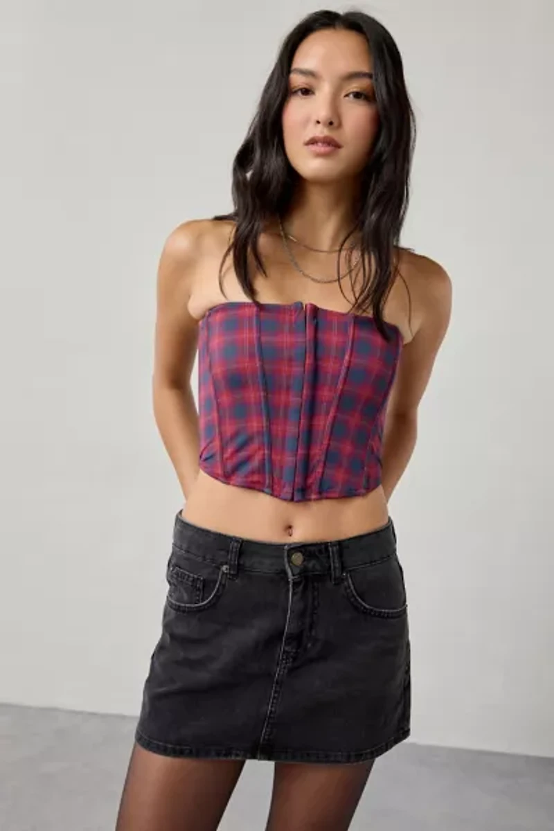 BDG Onna 2.0 Denim Low-Rise Micro Mini Skirt