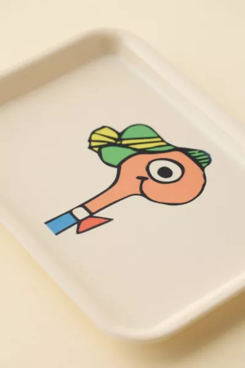 Three Potato Four X Richard Scarry Lowly Worm Bust Trinket Tray