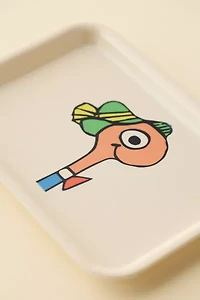 Three Potato Four X Richard Scarry Lowly Worm Bust Trinket Tray