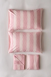 Lace Striped Patterned Sheet Set