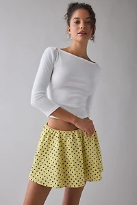 Kimchi Blue Puppy Love Fit-And-Flare Mini Skirt