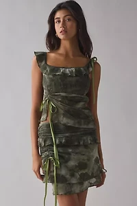 Kiss The Sky Euphoria Asymmetric Ruched Mesh Tank Top