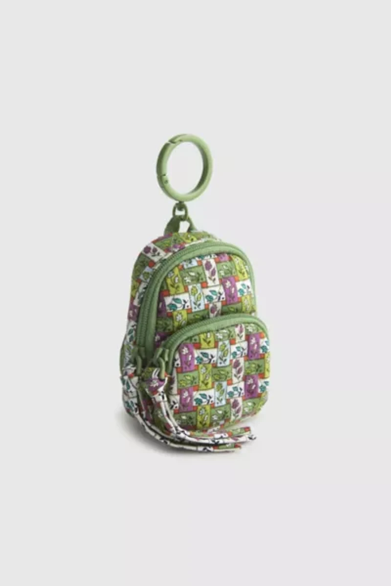 Vera Bradley Quilted Mini Bancroft Backpack Keychain