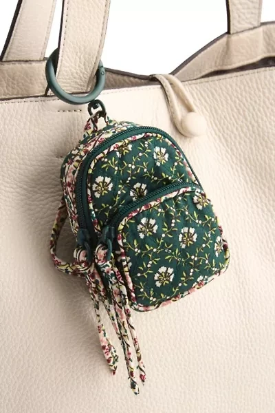 Vera Bradley Quilted Mini Bancroft Backpack Keychain