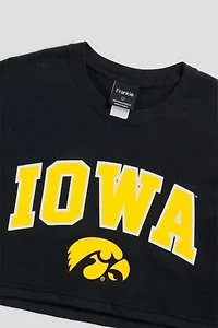Frankie Collective Rework Iowa Hawkeyes NCAA Crop Tee
