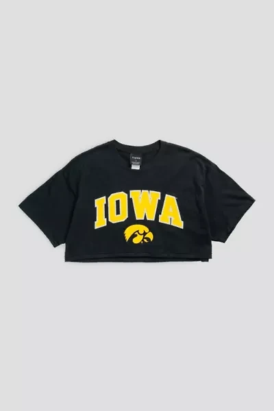 Frankie Collective Rework Iowa Hawkeyes NCAA Crop Tee