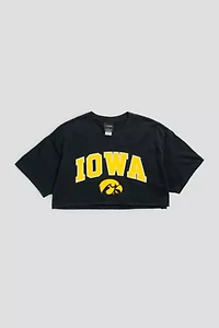 Frankie Collective Rework Iowa Hawkeyes NCAA Crop Tee
