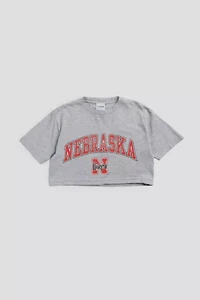 Frankie Collective Rework Nebraska Cornhuskers NCAA Crop Tee