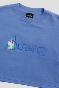Frankie Collective Rework Salt Lake City Crop Tee
