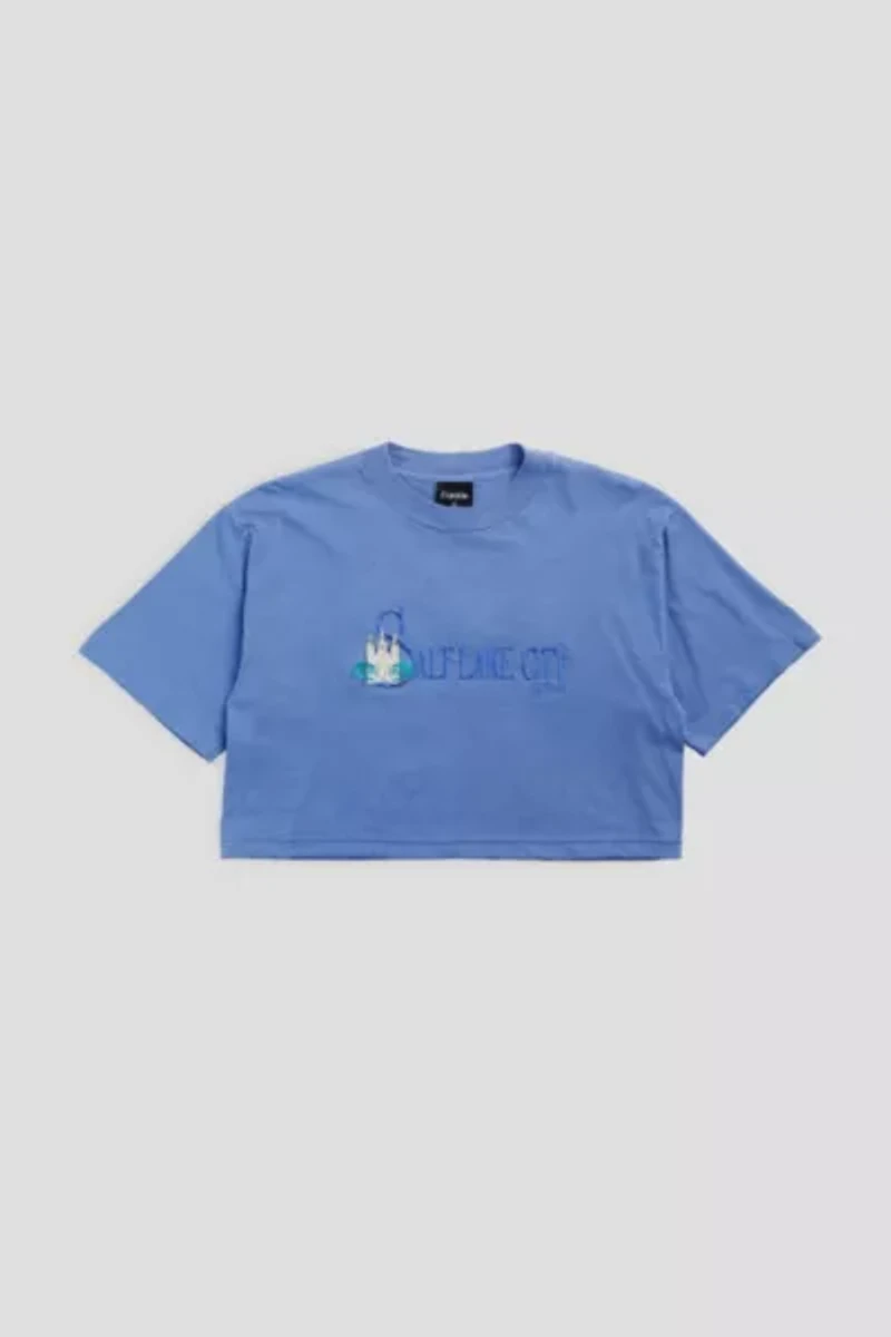 Frankie Collective Rework Salt Lake City Crop Tee