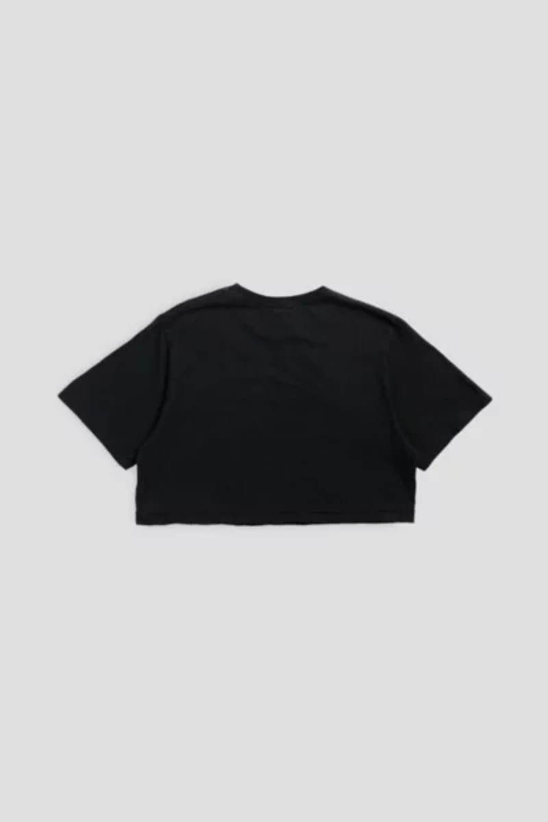 Frankie Collective Rework Columbus Blue Jackets NHL Crop Tee