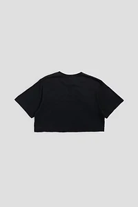 Frankie Collective Rework Columbus Blue Jackets NHL Crop Tee