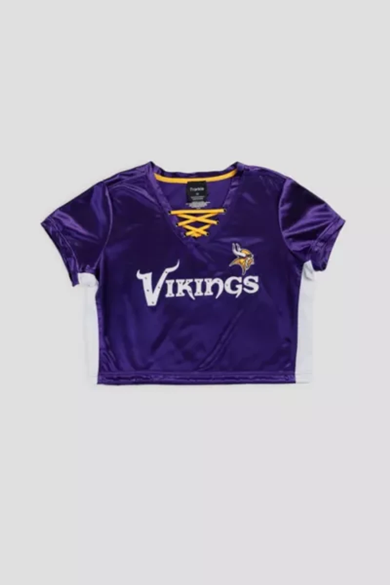 Frankie Collective Rework Crop Minnesota Vikings NFL Jersey 014
