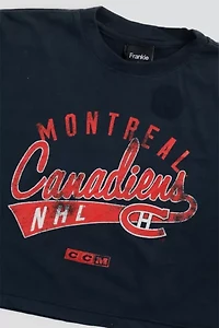 Frankie Collective Rework Montreal Canadiens NHL Crop Tee