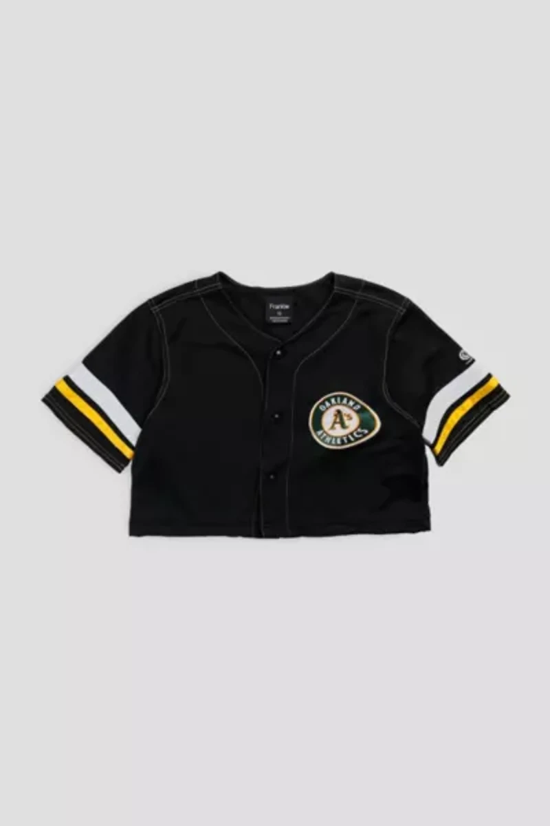 Frankie Collective Rework Crop Oakland Athletic NCAA Baseball Jersey