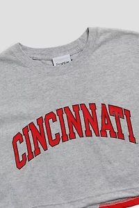 Frankie Collective Rework Cincinnati Bearcats NCAA Crop Tee