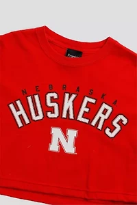Frankie Collective Rework Nebraska Cornhuskers NCAA Crop Tee