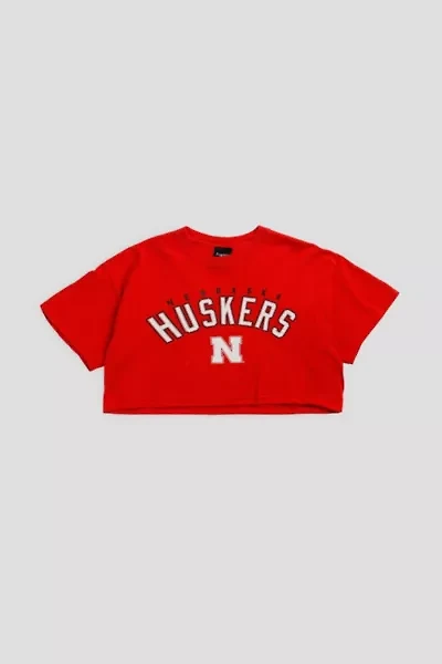 Frankie Collective Rework Nebraska Cornhuskers NCAA Crop Tee