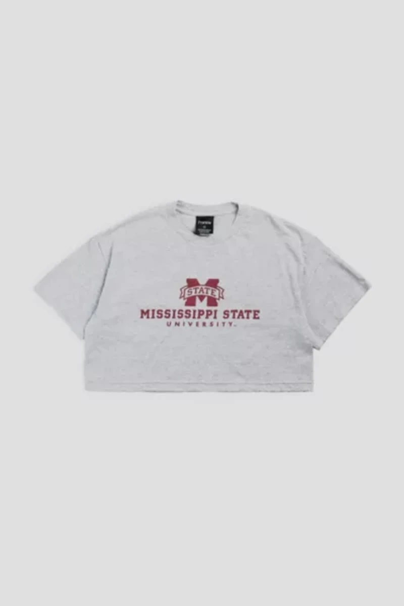 Frankie Collective Rework Mississippi State University Crop Tee
