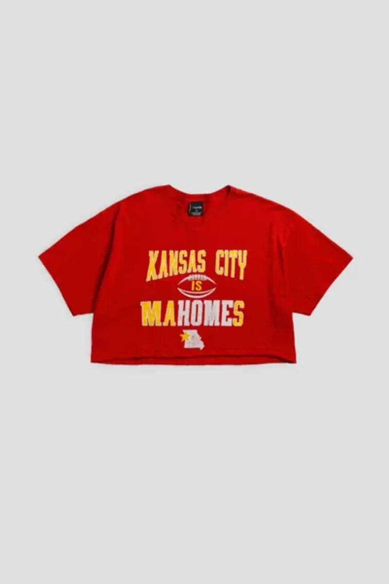 Frankie Collective Rework Kansas City Chiefs NFL Crop Tee