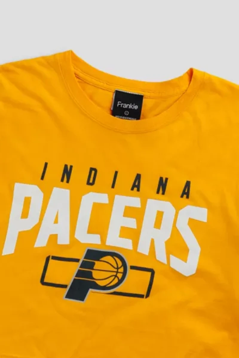 Frankie Collective Rework Indiana Pacers NBA Crop Tee 002