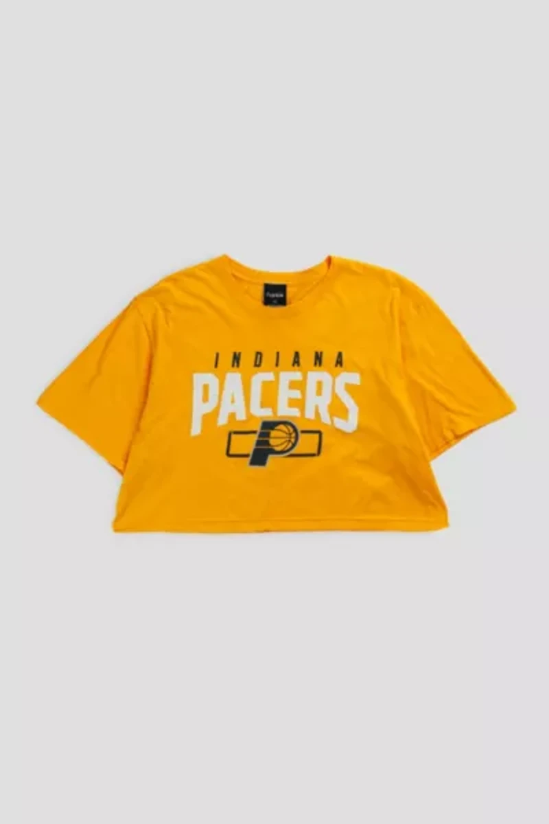 Frankie Collective Rework Indiana Pacers NBA Crop Tee 002
